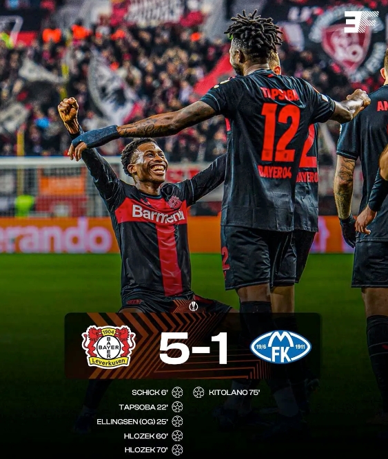 勒沃庫(kù)森全勝晉級(jí)！歐聯(lián)杯16強(qiáng)門票已拿下